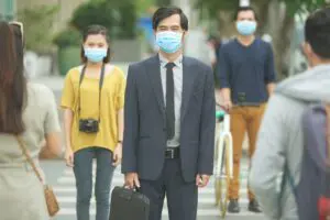 Air pollution concept