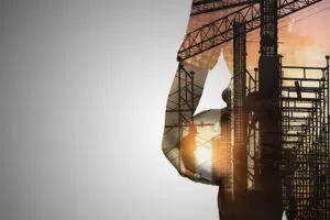 engineer working on structure