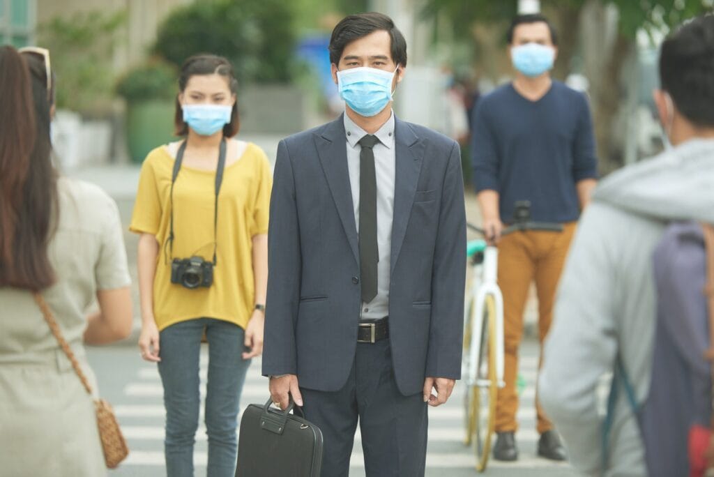 Air pollution concept