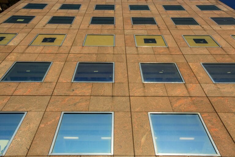 Facade of a commercial building