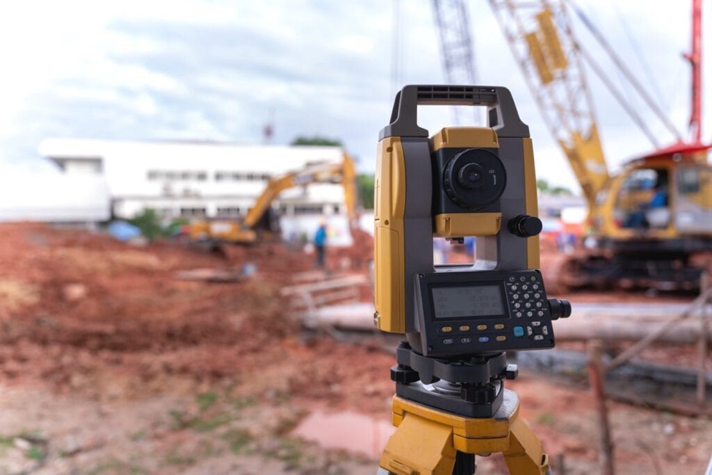 civil survey in progress