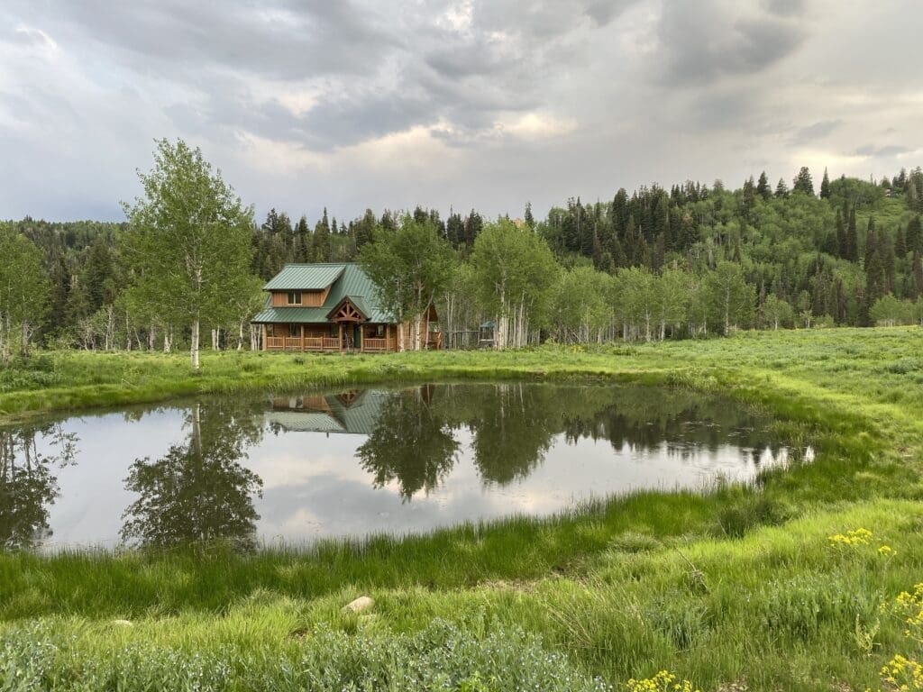 a cabin in summit county, utah with an approved septic system permit. This cabin uses an alternative septic system.