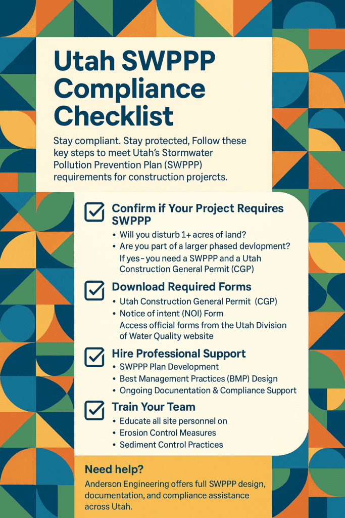 Checklist for SWPPP