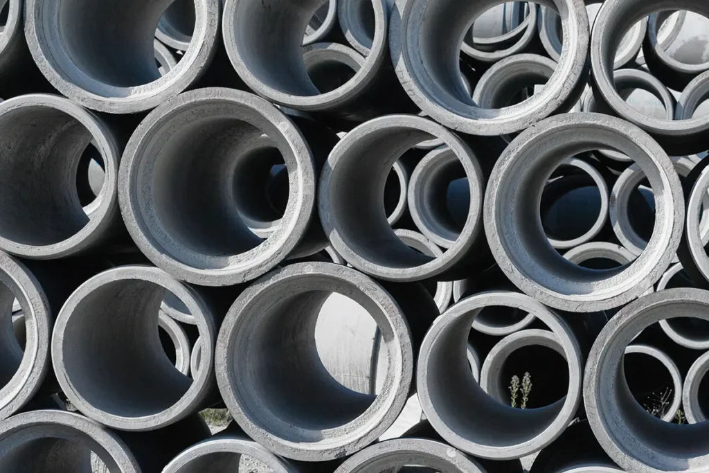 Civil Site Optimization for Utah Commercial Developments 4 large-scale stormwater pipes all stacked