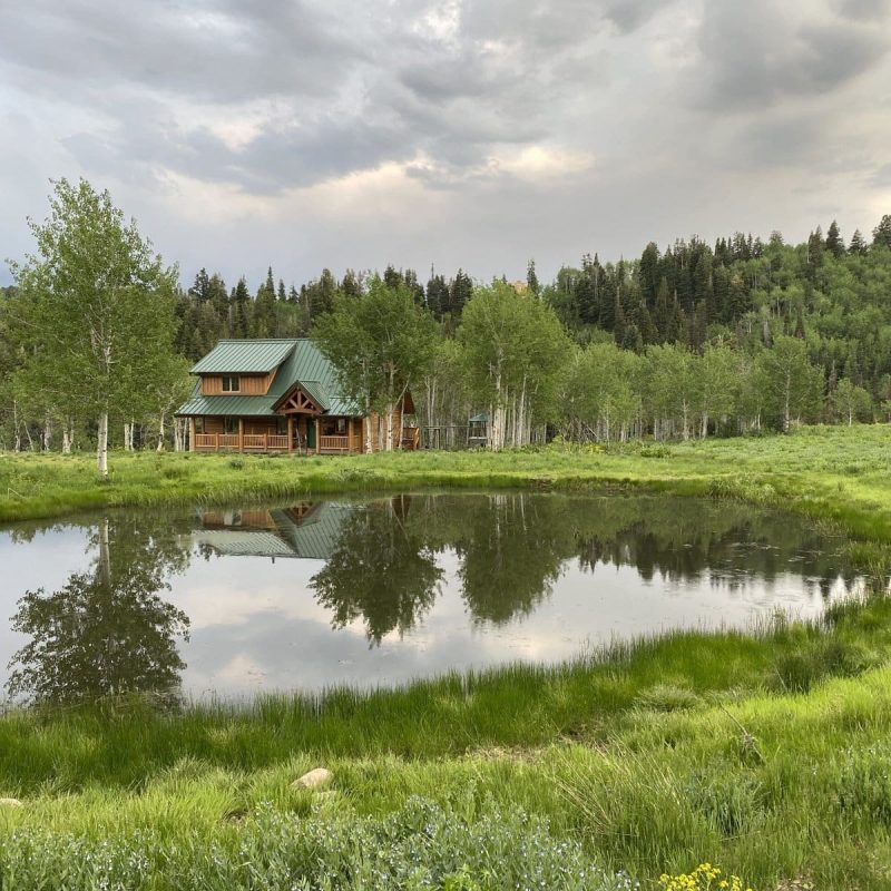 a cabin in summit county, utah with an approved septic system permit. This cabin uses an alternative septic system.