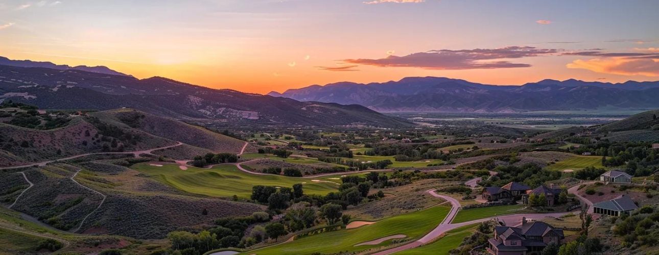 a-a-panoramic-view-of-a-7f0d0593-ff70-470c-b315-ad7a1ee37fd2.webp a panoramic view of a pristine utah landscape, showcasing expansive rolling hills and rugged mountains under a vibrant sunset, emphasizing the vastness and beauty of property survey solutions in the region.