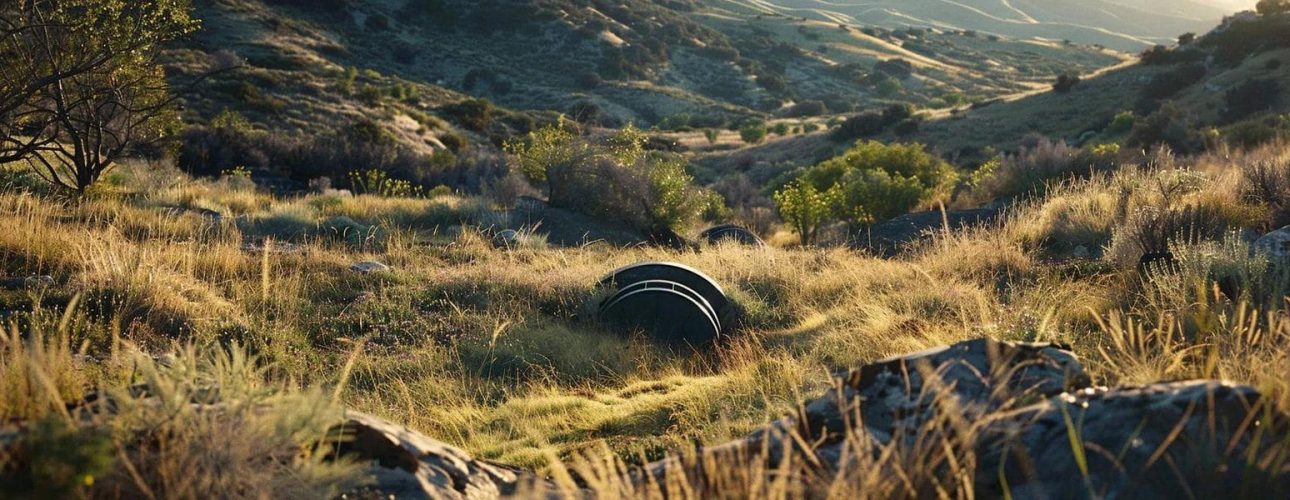 a-robust-engineered-septic-sys-43678567-fba9459f-58ec-40b1-8f70-963c7644d785.webp a robust, engineered septic system nestled among rugged hills, showcasing its seamless integration into the challenging terrain.