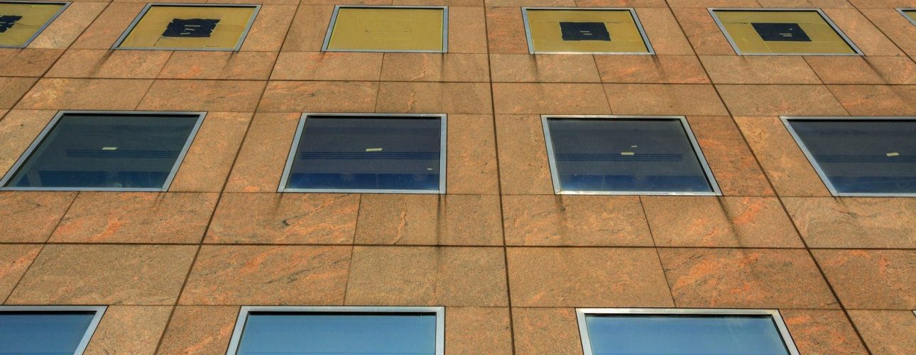 Facade of a commercial building